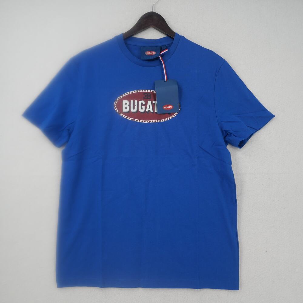 NEW Bugatti Heritage Macaron Vintage Sign Short Sleeve T-Shirt Size Small - Picture 2 of 10